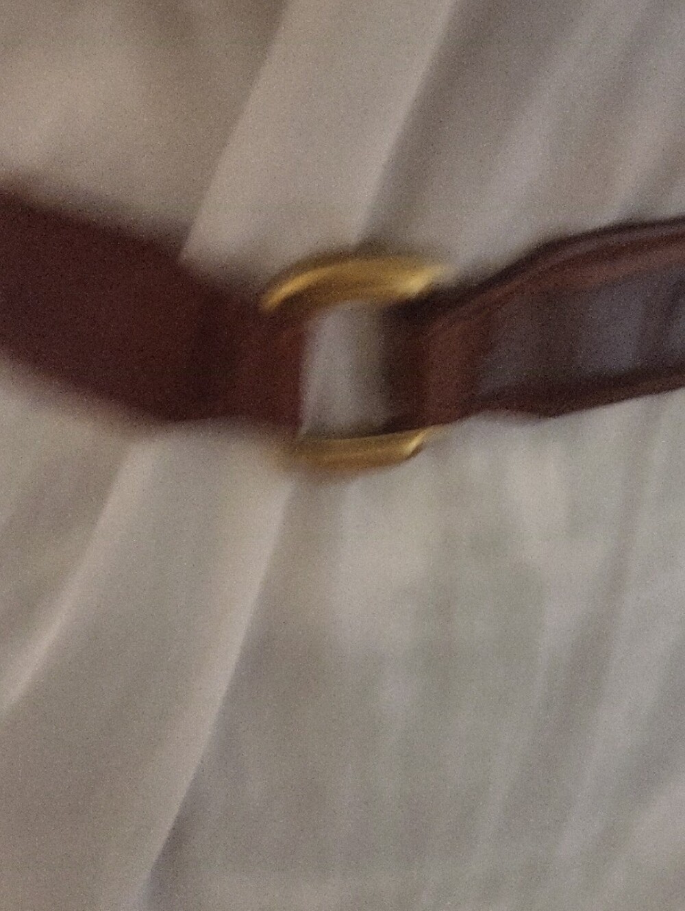 Fossil Brown Leather Belt with Gold-Tone Buckle - Picture 4 of 12